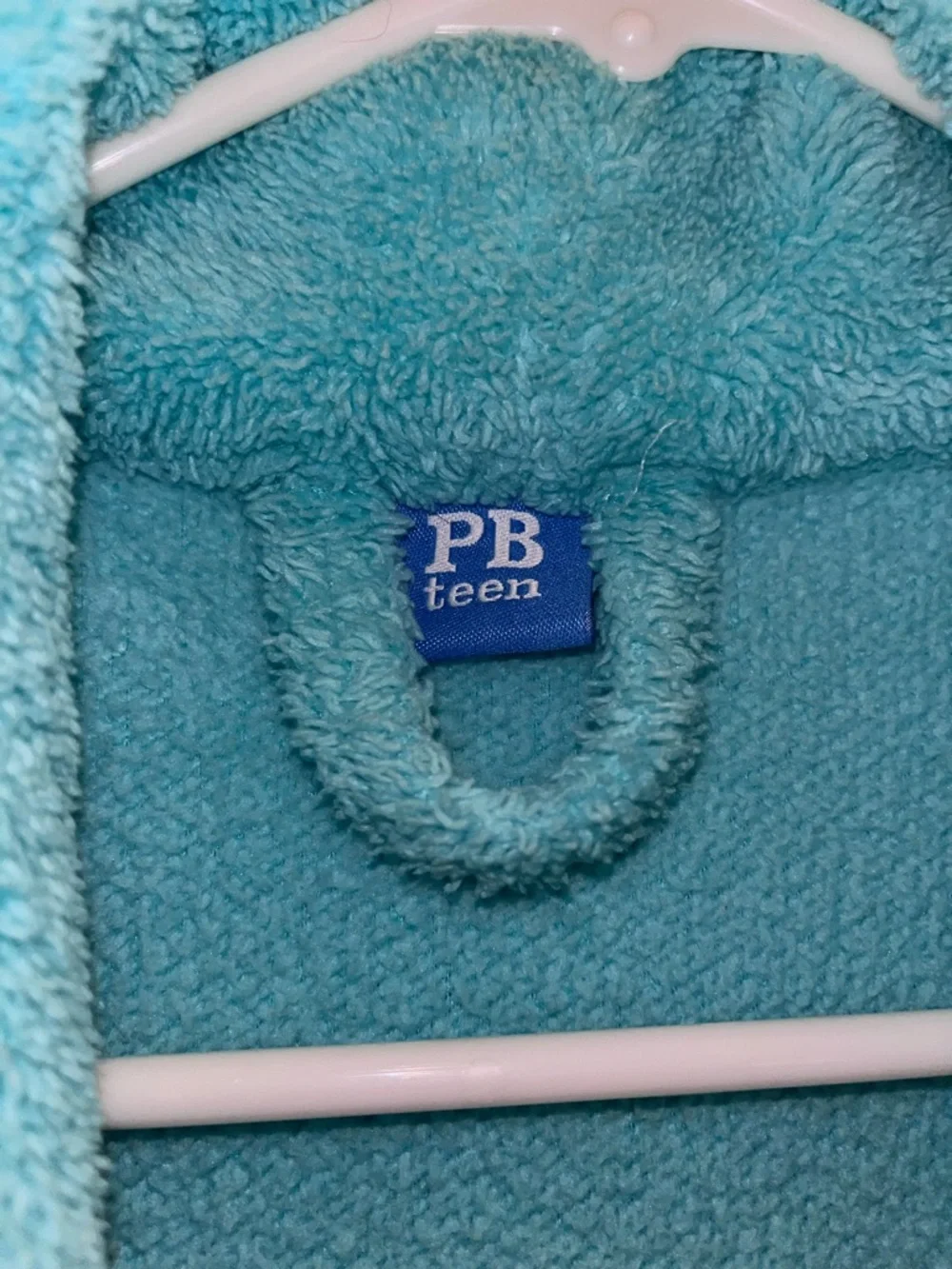 Pottery Barn Teen Plush Teal Bath Robe